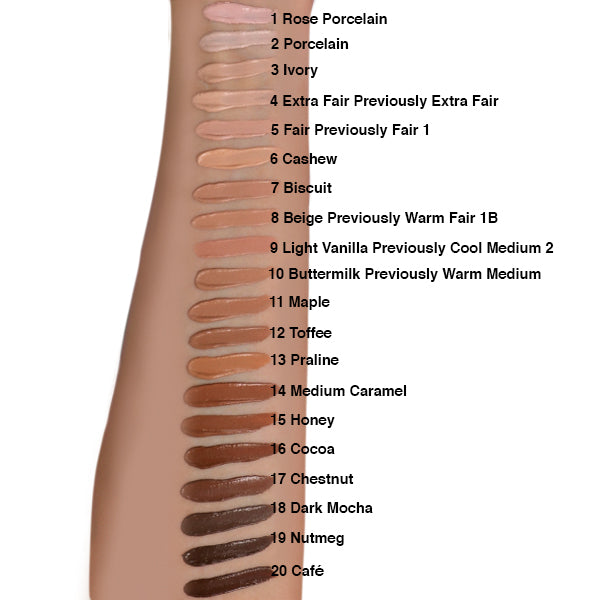 Lasting Perfection Concealer Shade Range Swatches